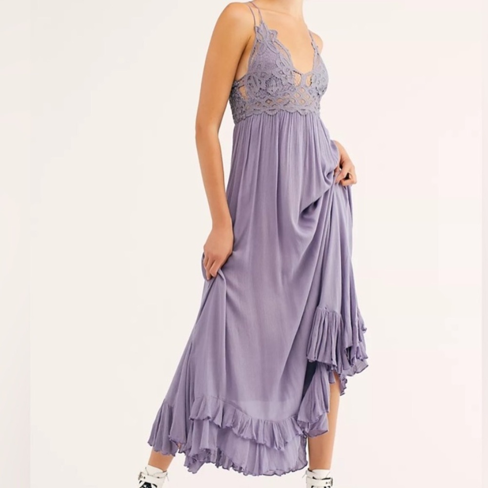 Free people purple lavender maxi dress xs